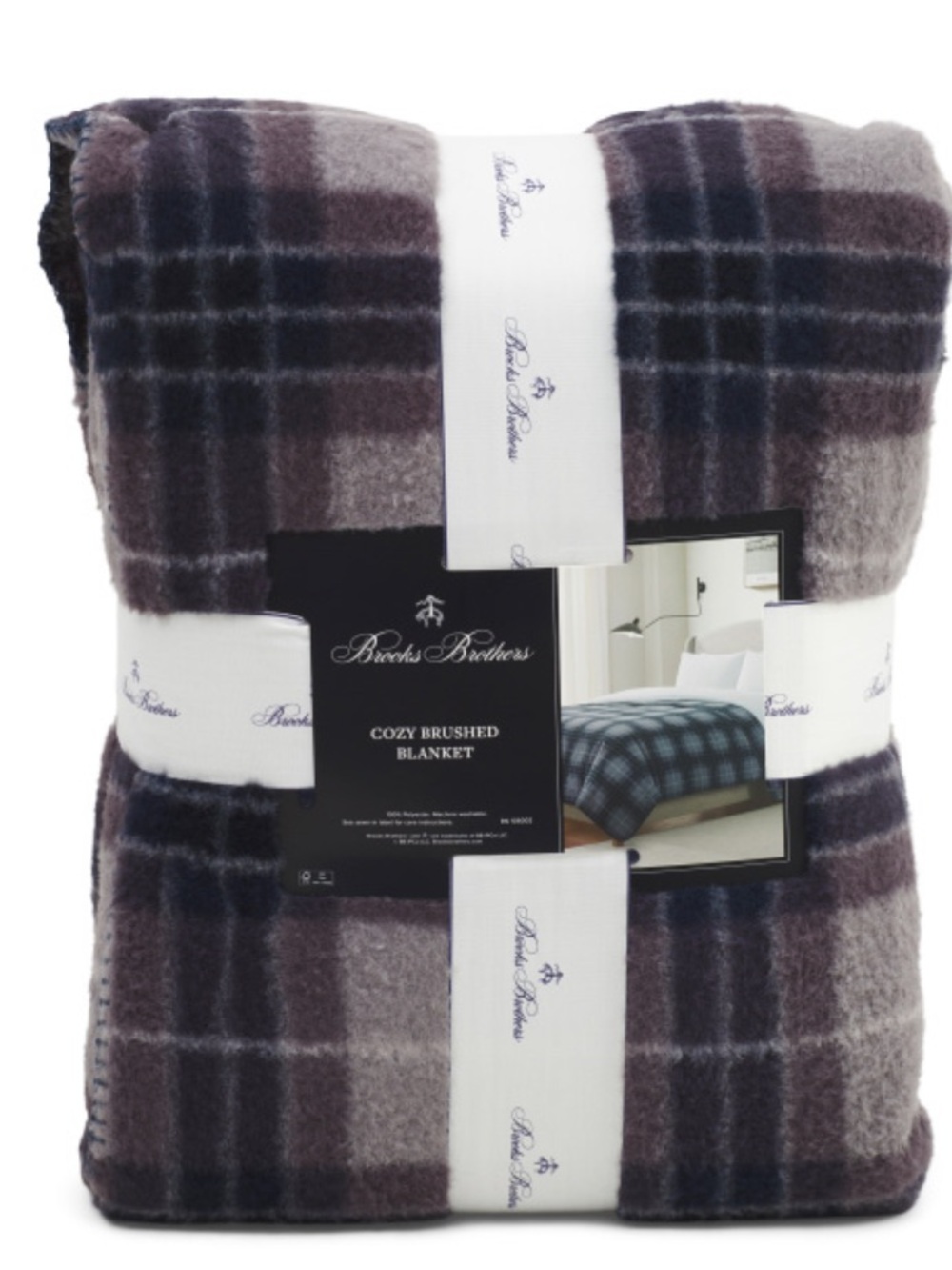 Brooks Brothers Cozy Plaid Blanket